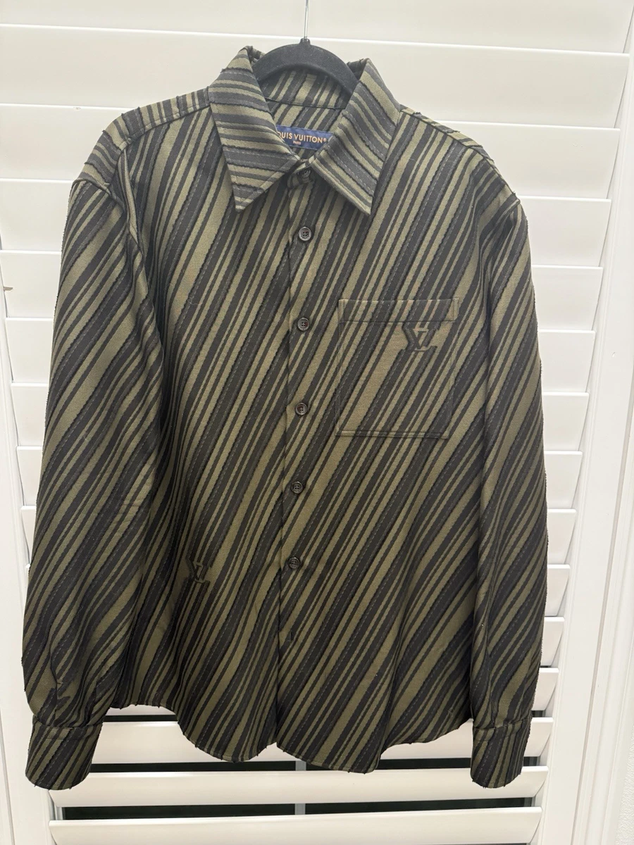 Louis Vuitton Cotton Long Sleeve Casual Button-Down Shirts for Men