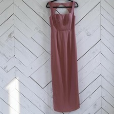 Azazie Maxi Dress A8 Wisteria Formal Bridesmaid Prom Square Neck NWT