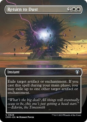 NM Borderless Return to Dust, MTG, Commander Masters, Magic the Gathering, 628