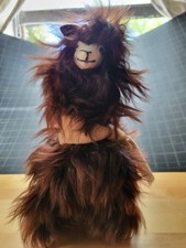 Peruvian 100 Alpaca Fur Llama Plush Brown Handmade Peru Scarf 9" Stuffed Animal