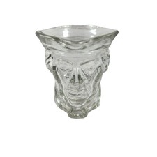 Avon Clear Glass Pilgrim Character Face Shot Glass
