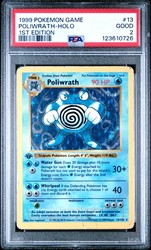 Poliwrath 013/102 Base Set 1st Edition Shadowless Holo