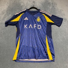 Adidas Al-nassr Fc Ronaldo #7 Jersey Mens Large Blue KAFD Aeroready Pullover