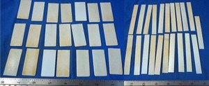 Vintage Lot of 21 Antique Organ Key Tops for Repair or Crafts Piano