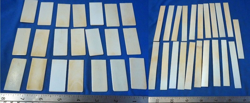 Vintage Lot of 21 Antique Organ Key Tops for Repair or Crafts Piano