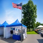 AplusChoice 20' Portable Telescoping Flagpole w/ Ladder Mount for Event Black — photo 2