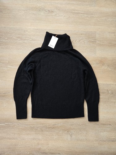 Quince Baby Alpaca Wool Blend Black Turtleneck Sweater Size Small New With Tags - Picture 4 of 11