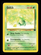 Oddish 63/82 Team Rocket Pokemon Common Lightly Played