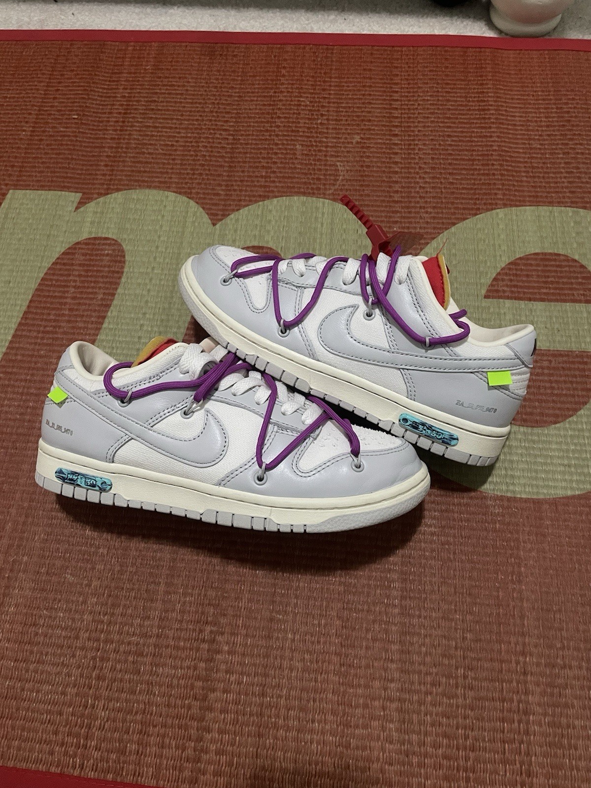 OFF WHITE X NIKE Offwhite x Nike Dunk Low "lotto 45 di 50" usate taglia 4 5 6 donna usate senza scatola