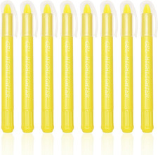 No Bleed Gel Bible Highlighters, Yellow, Pack of 8, Yellow Gel Bible Highlighter