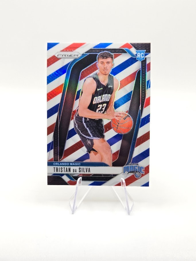 Tristan Da Silva 2024-25 Panini Prizm RC Red White Blue Prizm #256 Magic
