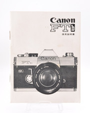 Canon Model FTb Camera Instruction Manual from Japan