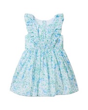 Janie And Jack Floral Flutter Sleeve Dress
