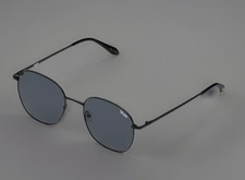 Quay Australia Jezabell 1212 Sunglasses Round Black/Smoke Polarized Lens NEW