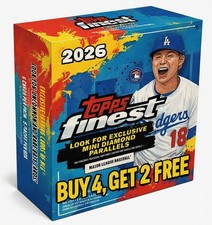 2026 Topps Finest Baseball Singles - Pick Your Card - Buy 4 Get 2 Free 2026 Topps Finest Baseball Singles - Pick Your Card - Buy 4 Get 2 Free