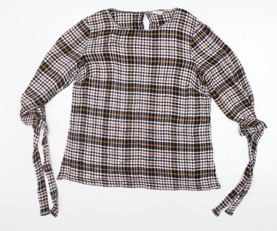 Matalan Damen gelb kariert Basic Bluse Größe 16