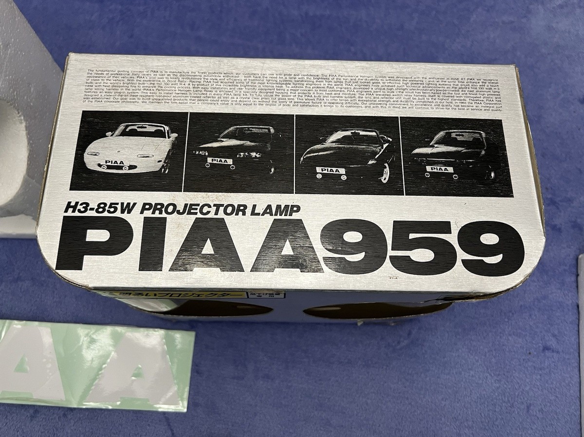 RARE PIAA 959 Ion Blue Projector Fog Lights 90s JDM Eleanor