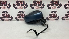Mazda 3 Saloon 2013-2019 o/s off driver right wing door mirror blue
