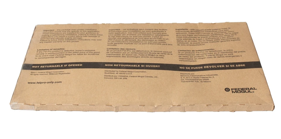 Conjunto de junta de tampa de temporização dianteira Fel-Pro compatível com 89-98 Chevrolet Tracker peça TCS45895 - Imagem 4 de 4