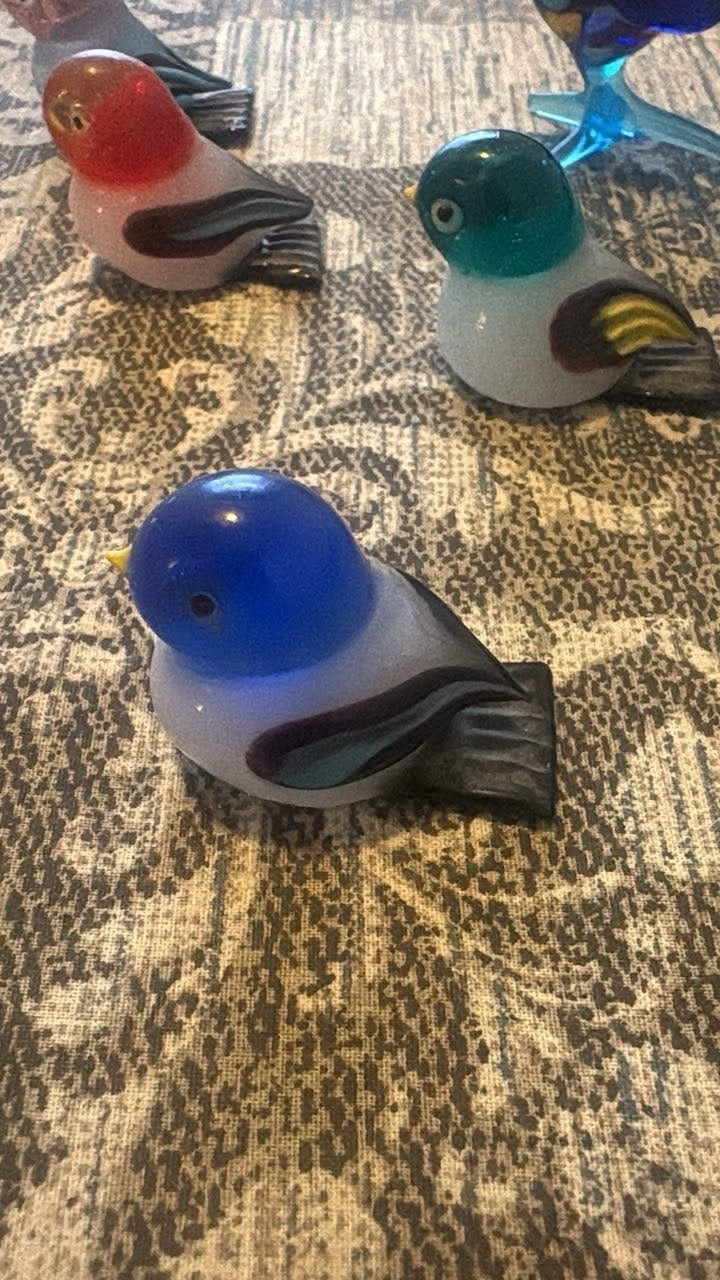 Vintage Murano Style Birds Lot