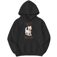 My Bestie Is A Westie Boys Girls Kids Hoodie Westie Dog Birthday Gift For Kids