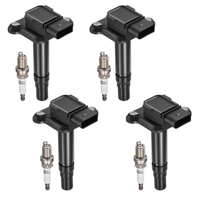 4 Ignition Coils & Iridium Spark Plugs For 2000-2002 Audi TT Quattro 1.8L UF274