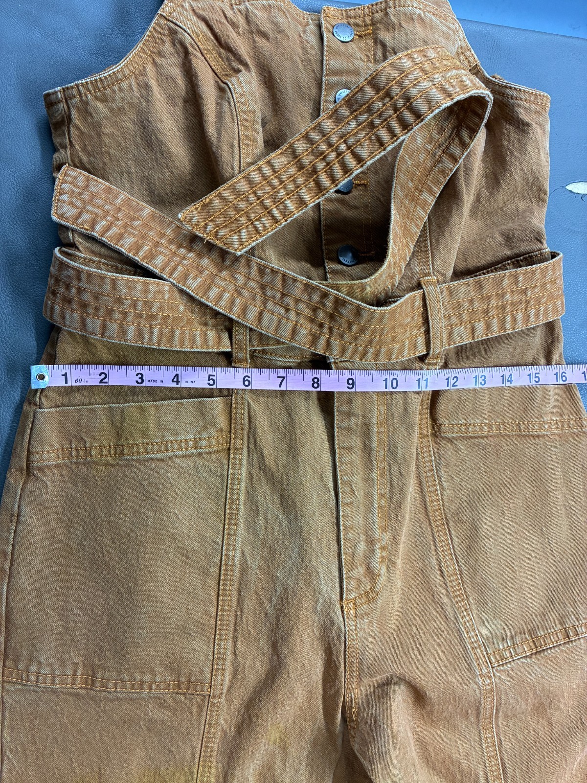 Universal Thread Mustard Utility Overalls Women’s… - image 4