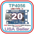 TP4056 Type-C USB C 18650 Li-ion battery Charger & Protection USPS Tracked 20pc