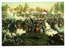 Oversized Postcard Battle of Cedar Creek Virginia October 19, 1864
