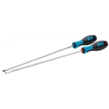 Ox Tools Long Reach 300mm Screwdriver Set Slotted 6mm and Pozi PZ2 OX-P363302