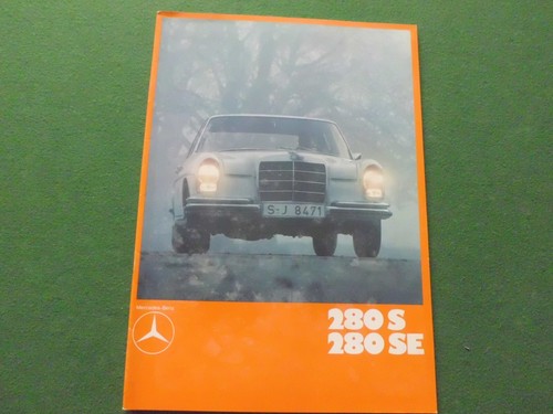 MERCEDES BENZ 280S, 280SE 1969?? SALES BROCHURE NO RESERVE
