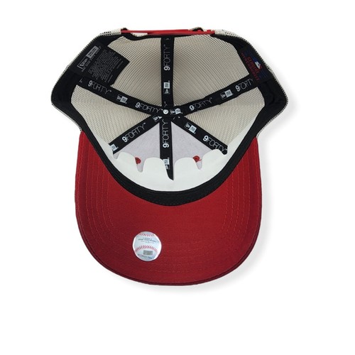 New Era Los Angeles Angels of Anaheim 9Forty Trucker B1 Adjustable Snapback Hat - Picture 5 of 6