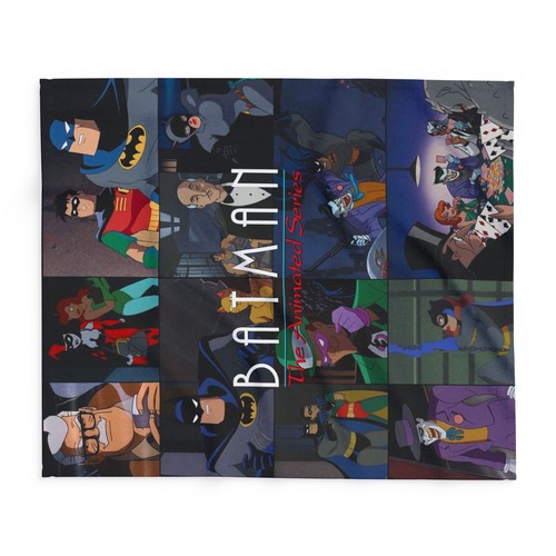 Batman the Animated Series Arctic Fleece Blanket 50" × 60", Blanket, Cozy Throw - Picture 3 of 7