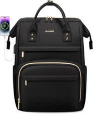 Laptop Backpack - 15.6" Professional Women's Purse Computer Bag with USB Port