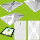 Silikon X-Line Tasche Transparent für Samsung Galaxy Tab A 10.1 2019 T510 + Glas