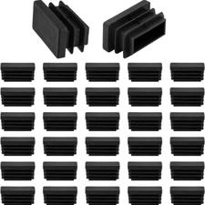 10*20mm to 100x200mm Black Laminate Plugs End Caps Rectangular Plastic Pipe Caps