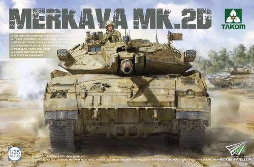 Takom 2078 & 2079 & 2133 1/35 Merkava Mk.1 & Merkava Mk.1 ibrido & Merkava Mk.2D - Foto 4 di 4
