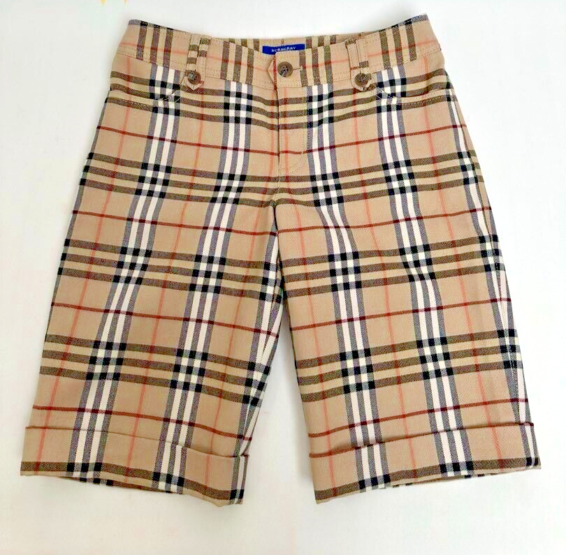 BURBERRY BLUE LABEL Wool mohair Nova check shorts women Size 36