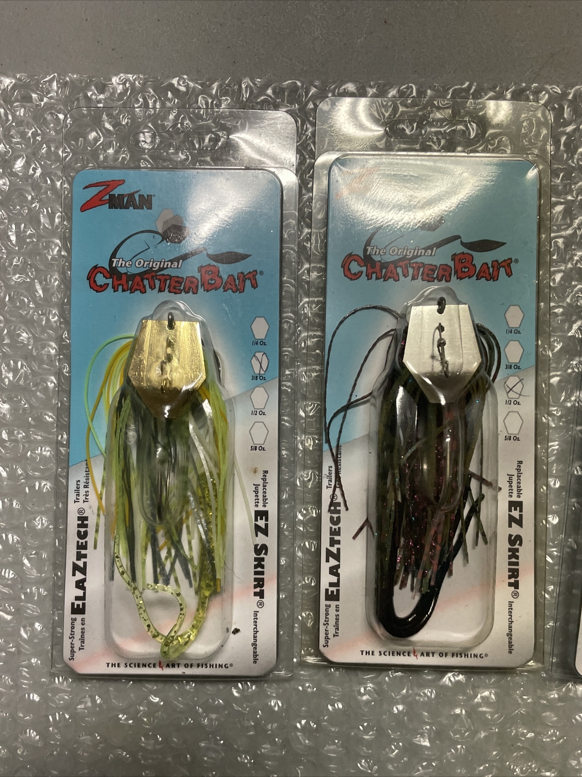 4 Z-Man Original ChatterBait Sexy Shad,Perch, Pumpkin Lure Lot EZ-Skirt Fishing - Image 2