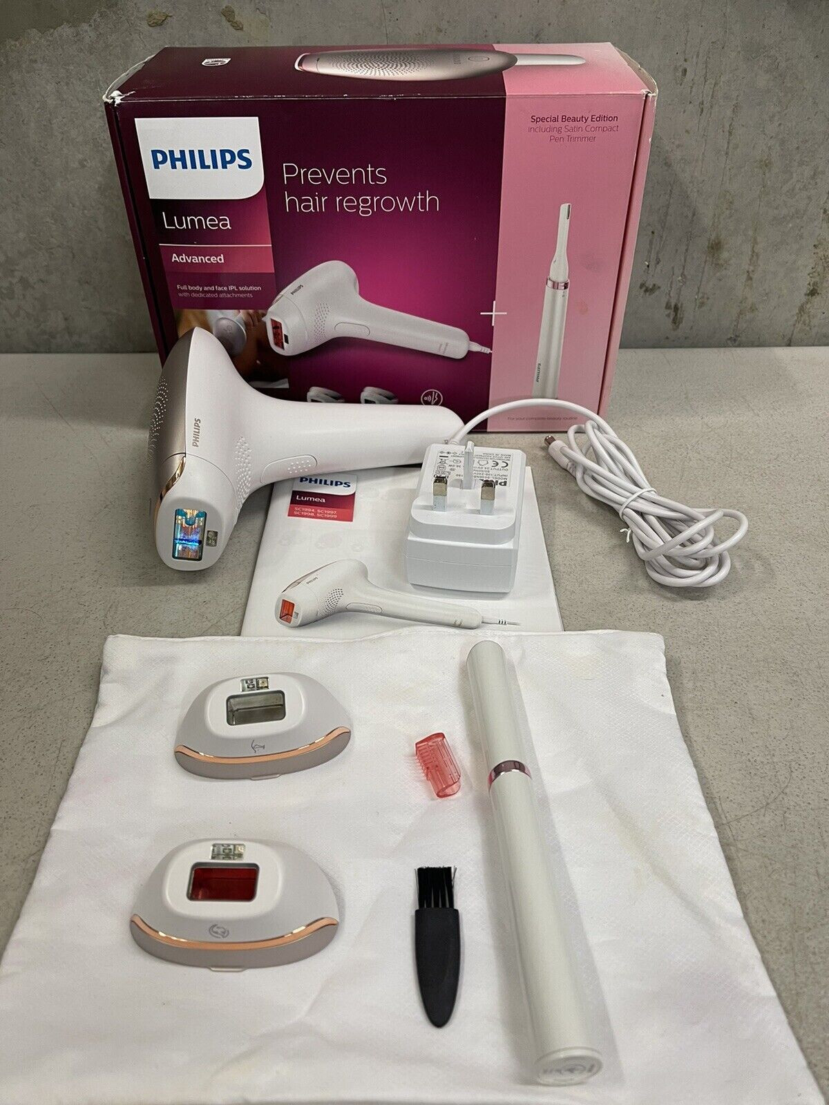 Philips Lumea Advanced IPL Hair Removal Device - Face Body & Bikini - BRI923/00