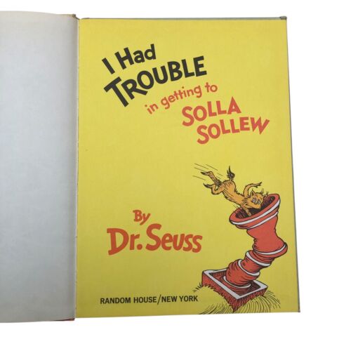 DR SEUSS - I Had Trouble in Getting to Solla Sollew - 1st Edition 1965 Book VTG - Picture 2 of 14
