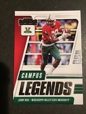 2021 Contenders Draft Jerry Rice Campus Legends Insert Miss Valley State 