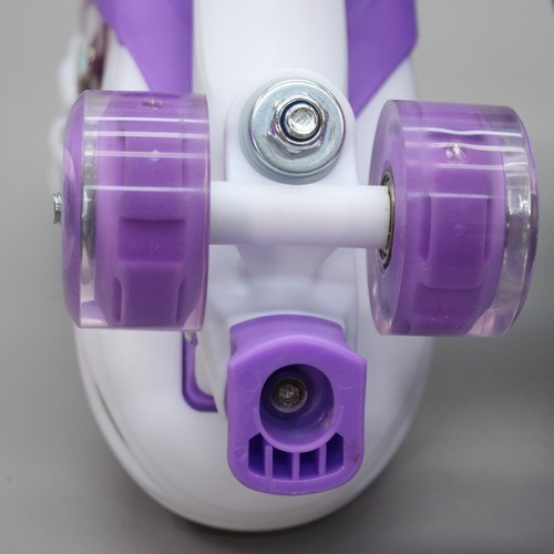 Pattini a rotelle TOMSHCO Ragazze 13C - 3 Grandi Bambini Regolabili Sport Illuminazione Ruote - Foto 7 di 9