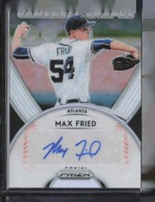 Max Fried 2019 Panini Prizm #GB-MF Game Ball Graphs AU Atlanta Braves
