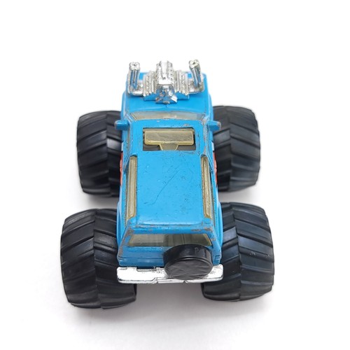 Vintage Matchbox Mud Slinger 1987 Blue Monster Truck Goodyear Retro 80's Toys - Picture 8 of 12