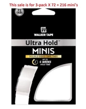 Ultra Hold Tape by Walker Tape Co Minis 3 packs = 216 pieces