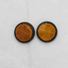 Honda Kawasaki Suzuki Yamaha OEM Yellow Amber Reflectors Koito 12-03002 Set of 2