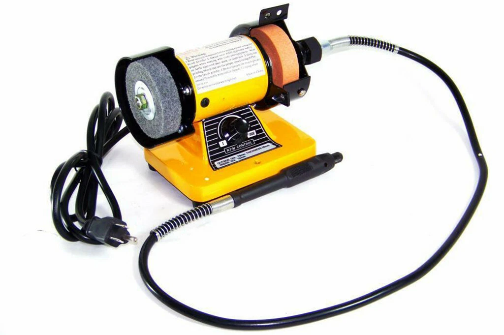 Bench grinder sale with flexible shaft