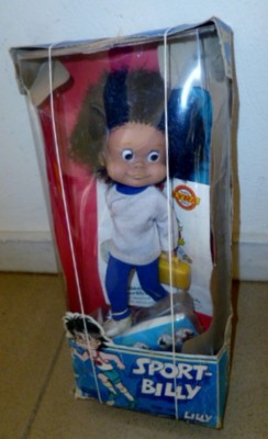 AMAZING VINTAGE RARE GREEK - SPORT BILLY TV SPORT STAR - FIGURE LYRA 70s MIB
