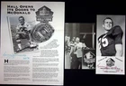 Tommy McDonald Pro Football Hall Of Fame Signed Photo & Card Oklahoma 1998